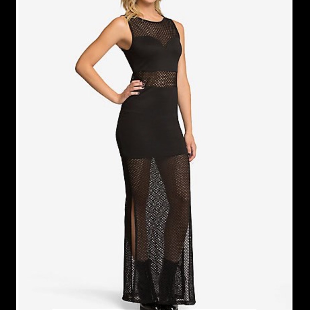 NWT Blackheart Lingerie Sheer Cutout Maxi Dress